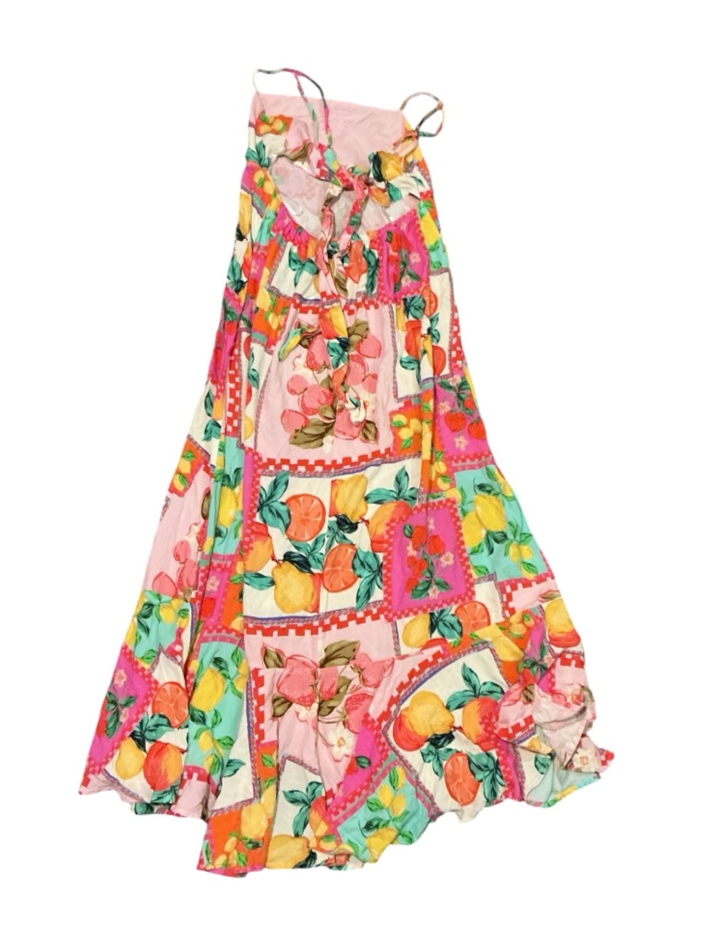 Paper Heart Fruit Patchwork High Low Maxi Dress - Picture 4 of 11